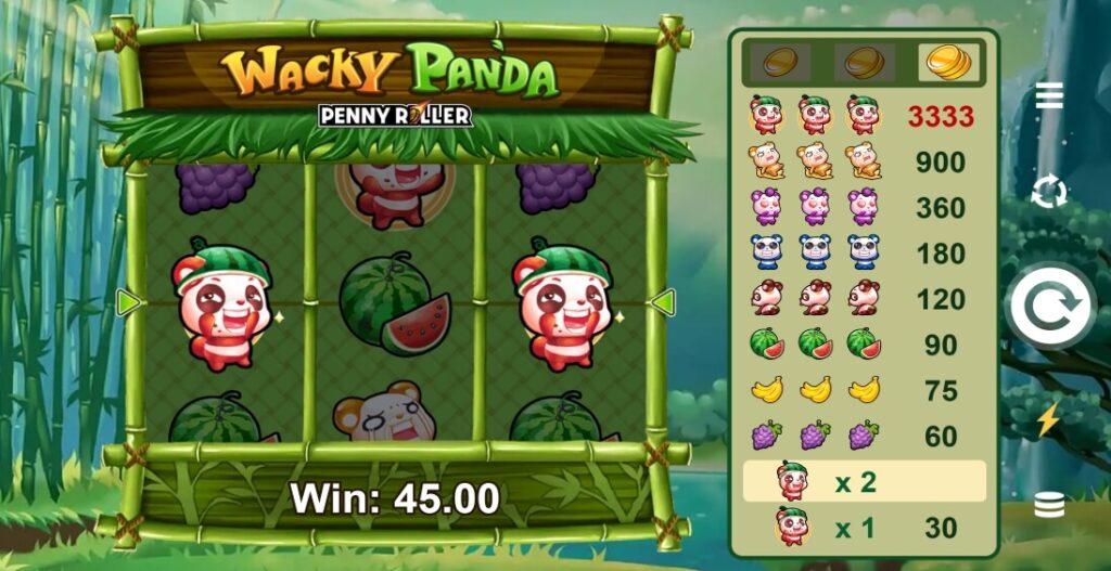 wacky panda slot winning symbol